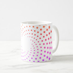 Café Caneca - Redemoinhos de Estrelas Coloridas do Arco
