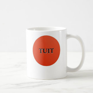 Café Caneca redonda vermelha de Tuit