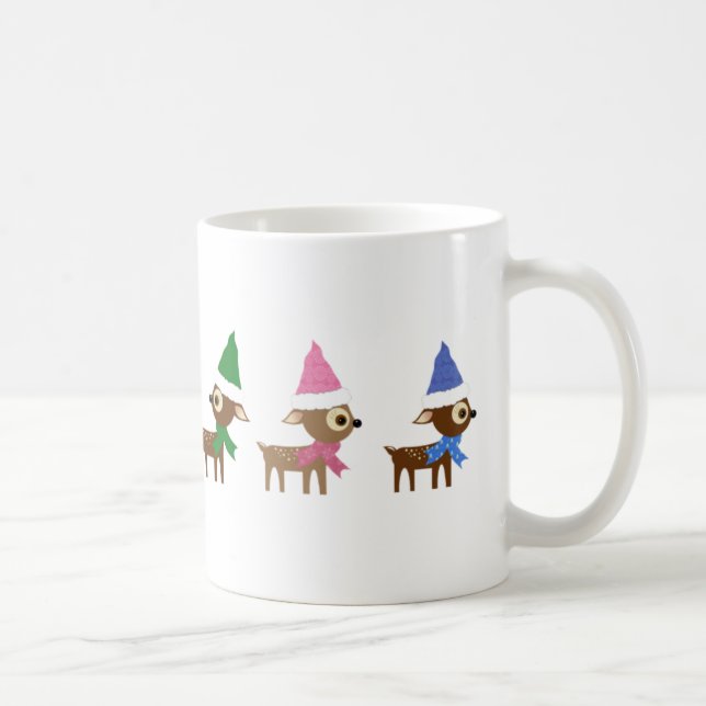 Café Caneca Rena de Natal Adorável (Direita)