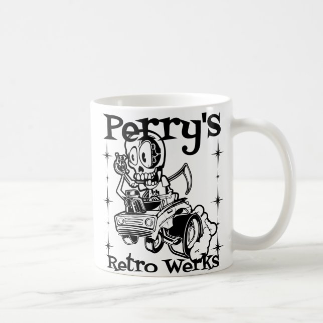 Café Caneca retro do Werks de Perry (Direita)