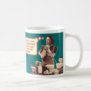 Café Caneca retro engraçada da dona de casa