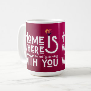 Café Caneca Romântica de Dia dos Namorados de Duas Core