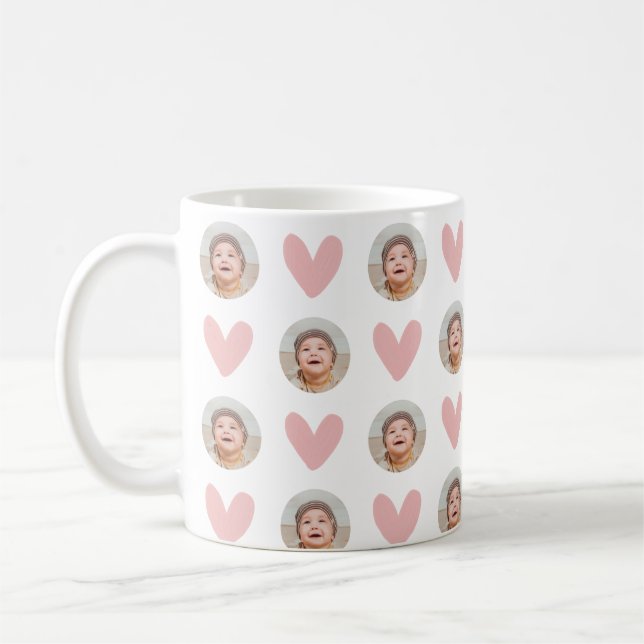 Café Caneca Rosto de Bebê, Caneca Rosto Personalizada,  (Esquerda)