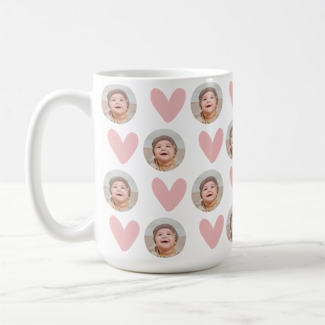 Café Caneca Rosto de Bebê, Caneca Rosto Personalizada,  (Esquerda)