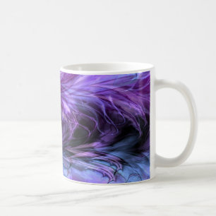Café Caneca roxa de mármore do Fractal