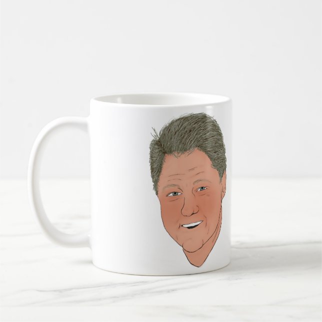 Café Caneca saboroso de Bill Clinton! (Esquerda)