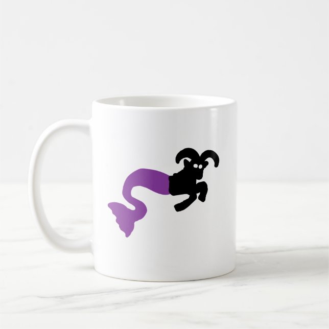 Café Caneca Símbolo de Capricórnio Cabra do Mar (Esquerda)