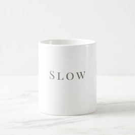 Café Caneca Slow – Design Minimalista de Tipografia