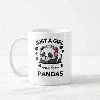 Café Caneca Só uma Garota que Ama Pandas - Caneca de Pa