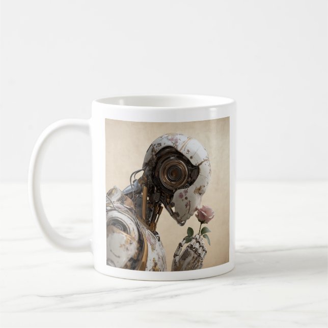 Café Caneca Solarpunk de Robô & Rosa (Esquerda)