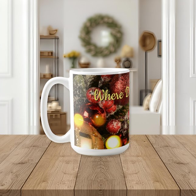 Café Caneca Sonhos de Natal Aconchegantes | Caneca de C (Criador carregado)