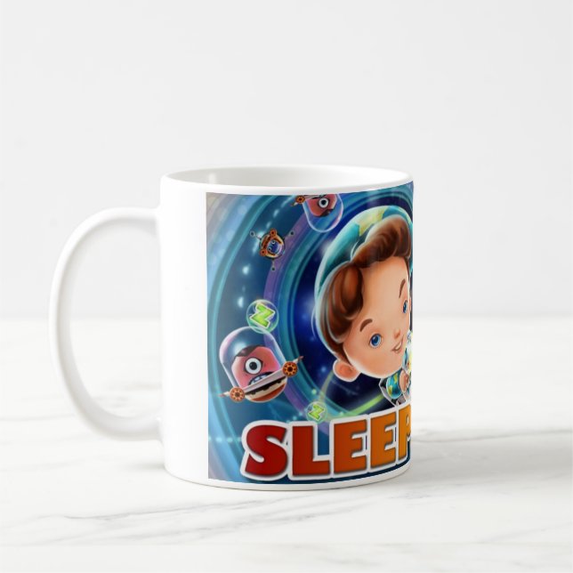 Café Caneca sonolento da imagem da característica de (Esquerda)