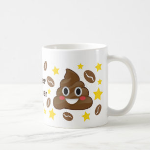 Café Caneca super do tombadilho de Emoji do feijão de