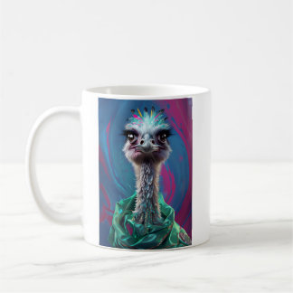 Café Caneca temática de avestruz