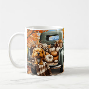 Café Caneca Temática de Cachorro de Outono
