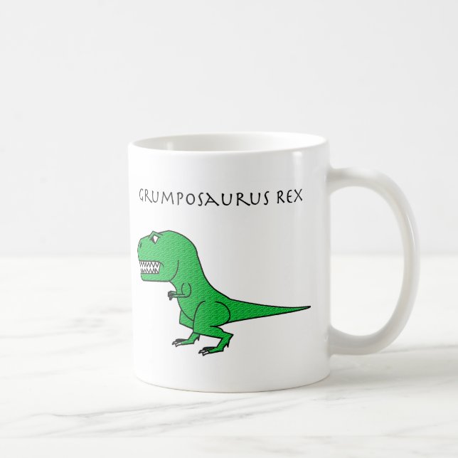 Café Caneca Textured verde de Grumposaurus Rex (Direita)