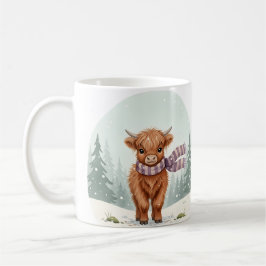 Café Caneca Vaca das Terras Altas, Arte de Animal Fofo,