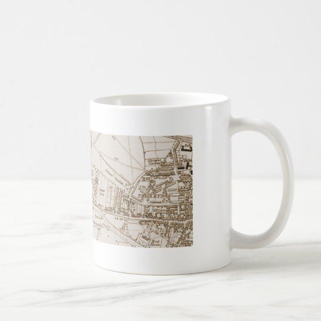 Café Caneca velha do mapa de Tamworth (Direita)
