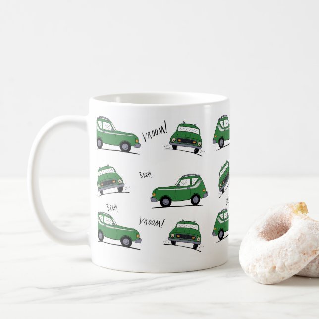 Café Caneca verde de Gremlin (Com Donut)