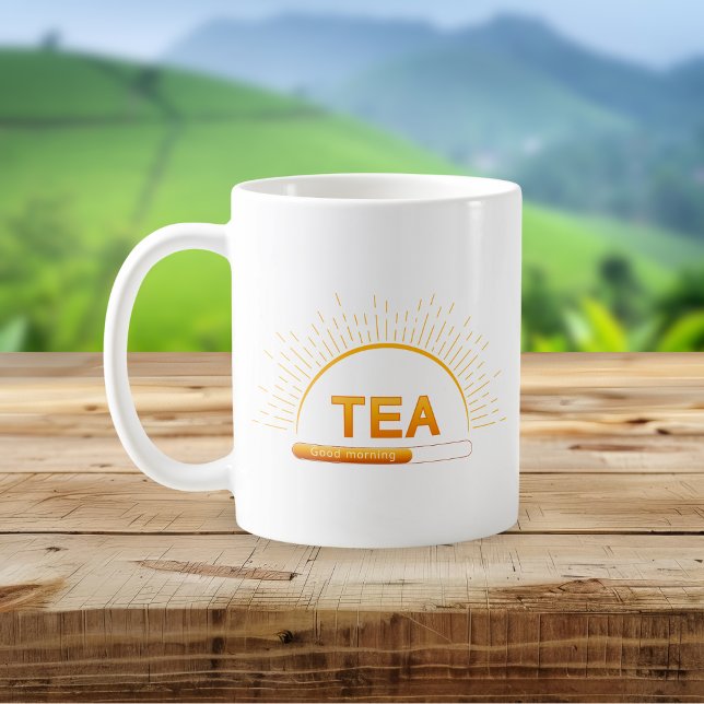 Café Caneca Vermelha de Boas-Vindas ao Chá (Criador carregado)