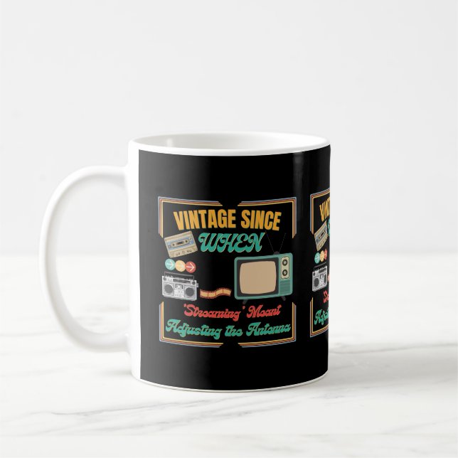 Café Caneca Vintage Presente Retro - Presente de Aniver (Esquerda)