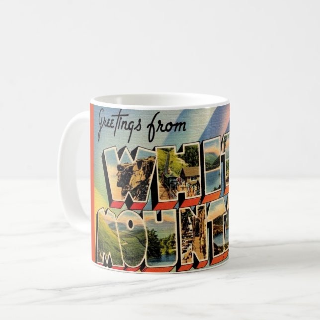 Café Caneca Vintage White Mountains de NH (Frente Esquerda)
