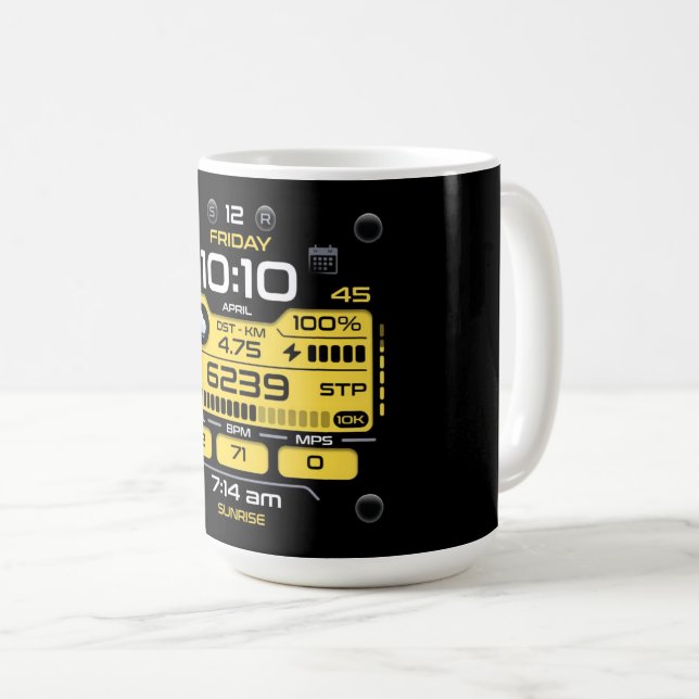 Café Caneca Visionária para Fundador de Startup de Tecn (Frente Esquerda)