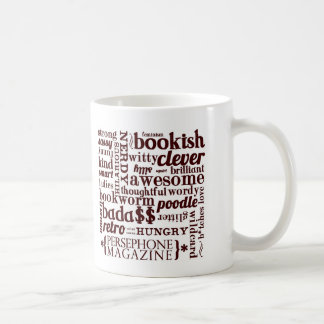 Café Caneca Wordy do compartimento de Persephone no