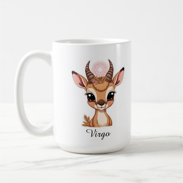 Café Caneca Zodiacal Celestial de Virgem - Arte Estétic (Esquerda)
