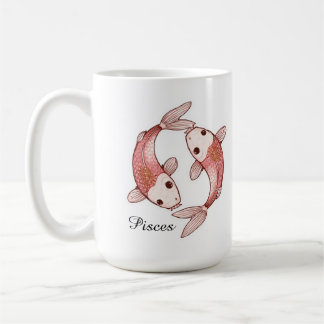 Café Caneca Zodíaco Celestial de Peixes - Arte de Peixe
