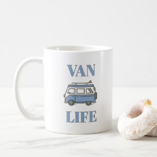 Café CANINHE! 🚐 Caneca Cartoon de Vida em Van