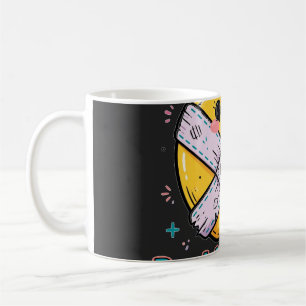 Café Canivetes e Abraços Caneca de Enfermeira Escolar