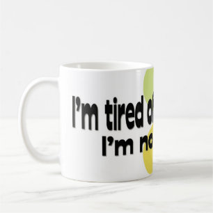 Café Cansado de fingir a caneca