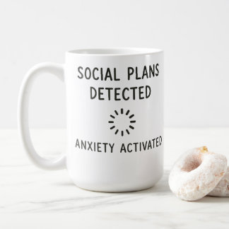 Café Cansei Mentalmente Já, Caneca de Introvertido Engr