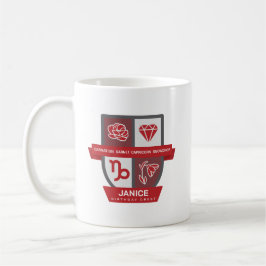 Café Capricorn Birthday Crest™ para Caneca de 1 a 19 de