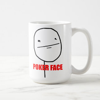 Café Cara de póquer - caneca