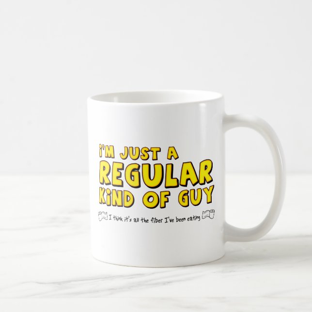 Café Cara Normal de Caraça Caneca Engraçada Humor (Direita)