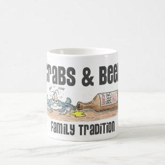 Café Caranguejos e caneca de cerveja