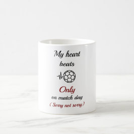 Café Cardio? Eu Assisto Futebol Caneca de Fã de Futebol