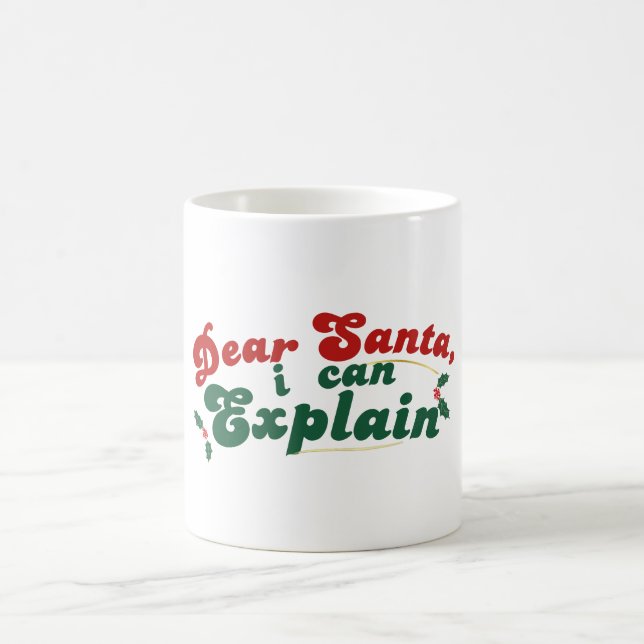Café Caros Papais noeis, Eu Posso Explicar - Caneca De  (Centro)