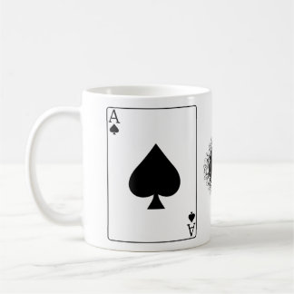 Café Cartão da caneca do ás de espada!