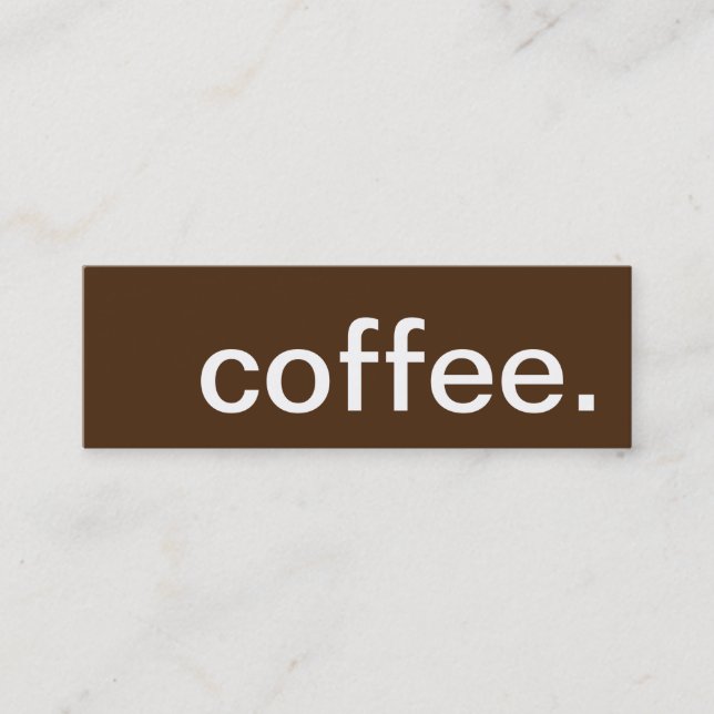 café. cartão de pagamento de fidelidade (Frente)
