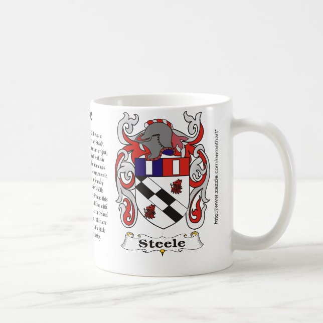 Café Casaco da família de Steele da caneca do braço (Direita)