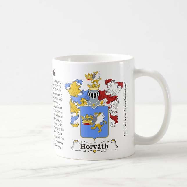 Café Casaco húngaro da família de Horvath da caneca do (Direita)