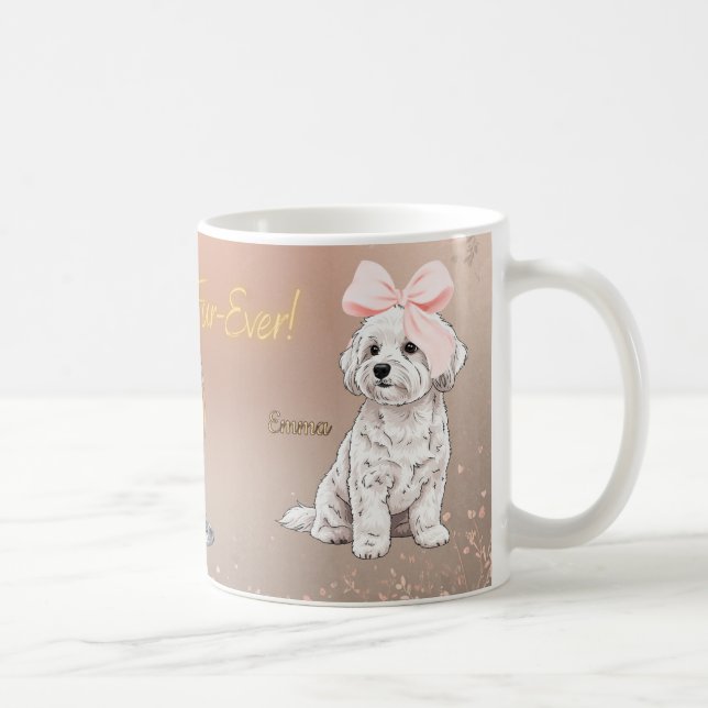 Café Casal maltês caneca de estimação (Direita)
