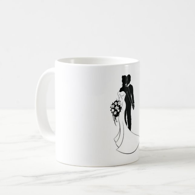 Café Casamento de caneca (Frente Esquerda)