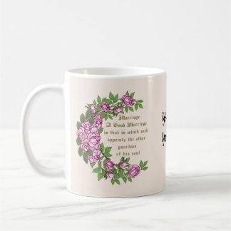Café Casamento Verse caneca de casamento personalizada