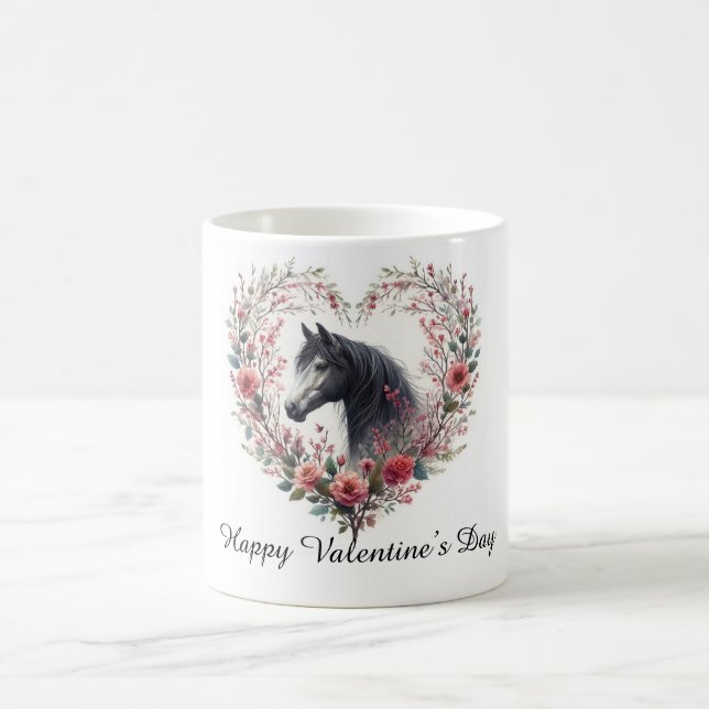 Café Cavalo no Coração de Flores Silvestres – Caneca do (Centro)