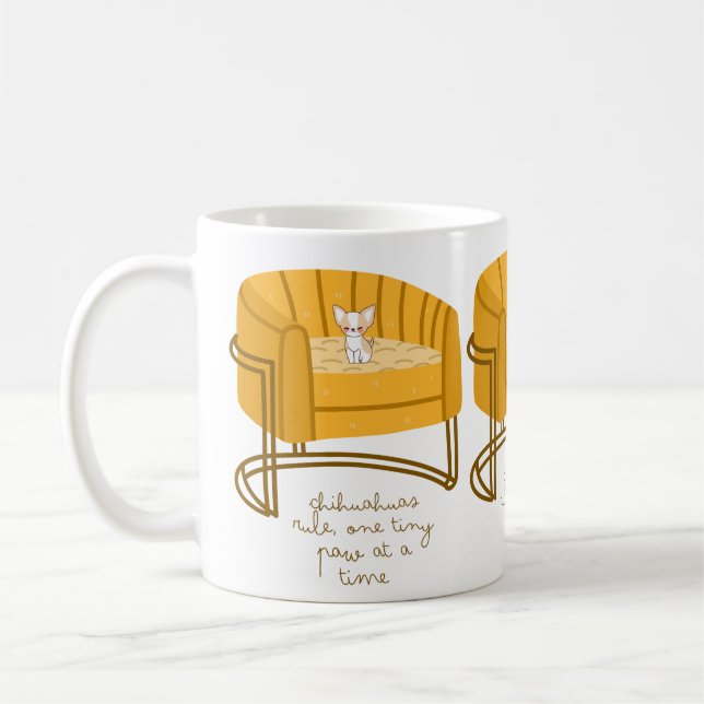 Café Chihuahua adora ideia de presente de caneca de caf (Esquerda)