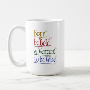 Café Citação de Horácio Mágico 15oz. Caneca